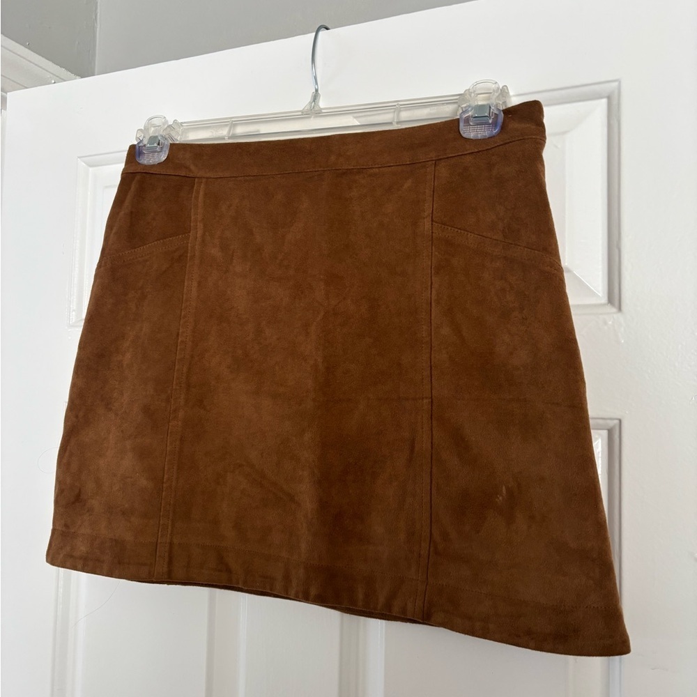 Abercrombie & Fitch Faux Suede Mini Skirt - Size 6